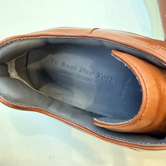 To Boot New York Pescara Burnished Tan Calf Leather Sneakers Men’s Size 12 - Picture 8 of 11